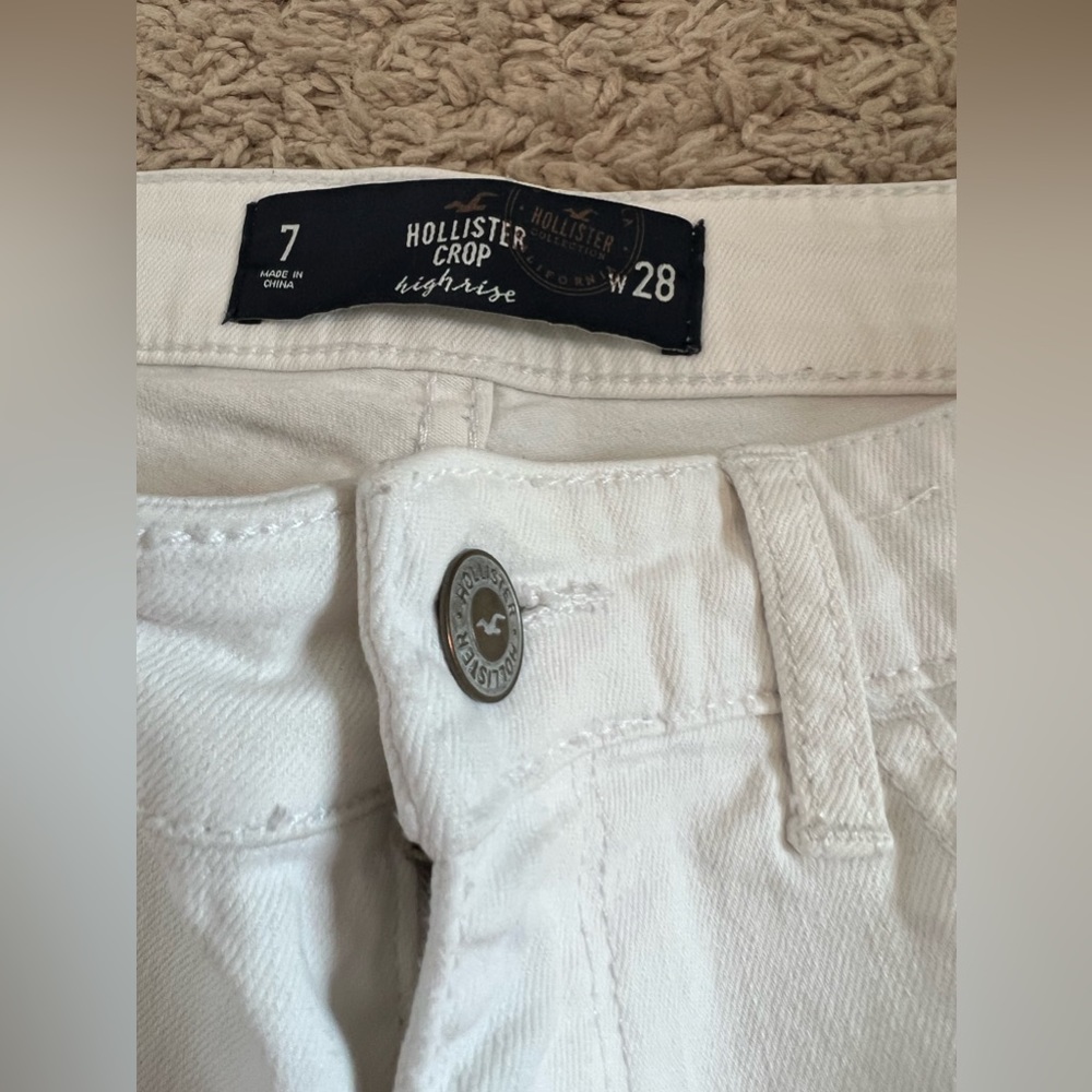 Hollister crop high rise jeans